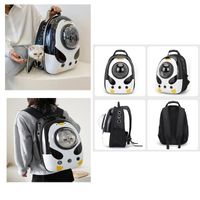 Cat Carriers,Crates & Houses Bag Side Opening Pet Space Go Out Portable Shoulder Dog Backpack Transparent