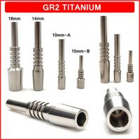 Premium Titanyum Yedek Tırnak İpucu Sigara G2 GR2 Ti İpuçları Nektör Toplayıcı 10mm 14mm 18mm Çivi