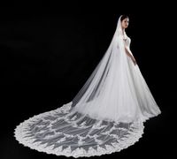 2022 Najnowszy handel ślubny wesele weselne Europejskie i amerykańskie koronki Wilking Bride Weddings Party Single Veils