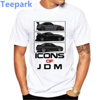 Летний забавный мужской с коротким рукавом JDM иконы S2000 SUPRA Skyline R32 Print Car Print футболка мужская повседневная вершины Harajuku Cool Boy Tees T-рубашки