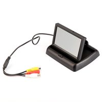 Samochód wideo 4.3 "Składany kolor TFT LCD Odwrotny monitor bezpieczeństwa wstecznego dla kamery VCR
