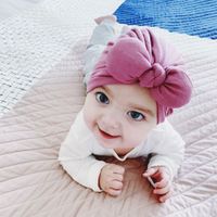 Baby Girl Indian Hat新生児病院Bowknot Hat幼児ターバン保育園ビーニーヘッドラップ