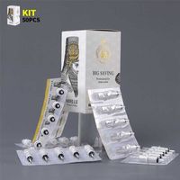 QUELLE Tattoo Cartridges Needles 50Pcs Mixed #12 Standard Disposable Sterilized Safe with Membrane Assorted Size 220115