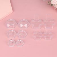 Jewelry Pouches, Bags 2pcs Acrylic Transparent Display Shelf Mobile Book Wallet Glasses Rack Multilayers Cellphone Jewellery Stand Packaging