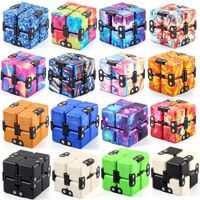 Infinity Cube Puzzle plegable Descompresión de juguete Juguetes de ansiedad Magic Cubos novedoso Fidget Cube Stress Alivio