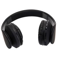 US stock HY-811 Headphones Foldable FM Stereo MP3 Player Wired Bluetooth Headset Black295B