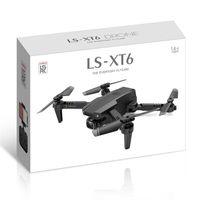 LSRC LS-XT6 MINI WIFI FPV avec 4K / 1080P HD Dual Caméra Drones ALTITUDE MODE MODE MODE PLIENTABLE RC Drondrone Quadcoptère RTF Drone