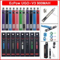 900 mAh Ugo-V3 510 İplik Önceden Vape Pil VV Değişken Gerilim Alt Ayarlanabilir Piller Mikro USB Kablosu E-Sigarası Buharlaştırıcı Kalem