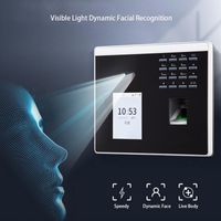 Sistema de reconocimiento facial XFACE100 biométrico USB TCP / IP Dinámico visible Luz de huella digital Tiempo de asistencia al tiempo de acceso al control de la puerta