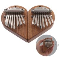 Party Favor 8 tone Mini Thumb Piano Professional Mbira Sanza Finger Practice Musical Instrument For Children Adults Kalimba RRF12380