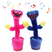 Singing and Dancing Huggy Wuggy Wuggy Peluche Juguete Poppy Playtime con Music Sausage Monster Muñecas Eléctricas Cactus Toy Regalos de cumpleaños