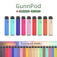 100% Gunnpode Original Gunnpod Dispositivi VAPE Sigarette elettroniche Kit del dispositivo 2000 Puffs 1250mAh Batteria Premilled 8ml POD Stick Penna Penna all'ingrosso