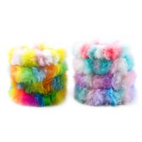 Holder Holder Caphy Scruty Elastic Band Elastico Rainbow Peluche Hairbands per le donne Girl Ties Corde Accessorio invernale
