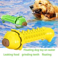 Perro juguete pinche forma dentición palo interactivo juguete molar fugas comida mordedura juguete flotador masticar juguetes mascotas diente de limpieza perros cepillo de dientes