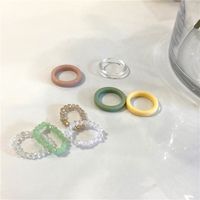 Nowy pierścień żywicy zimnej koloru z koreańskim temperamentem Zyzz