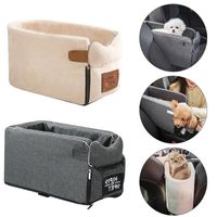 Dog Seat rier Universal Armrest Box Nonslip Quilted Carrier Bags For Small Dogs Outdoor Travel Pet Supplies