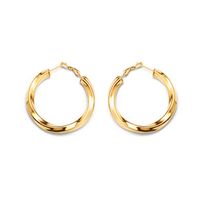 Hoop Huggie Edelstahl Geometrische C-förmige Goldene Golden Nette Ohrringe für Frauen Böhmischen Modeschmuck Argollas Pendientes