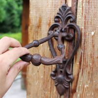 2 Pieces Cast Iron Door Knocker Home Decor Antique Metal Doo...