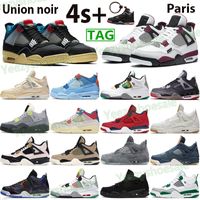 White X Sail 2021 Jumpman 4 4s Zapatos de baloncesto Paris Sees Neon Union Guava Ice Hielo Noir Criado Juego Denim Juego Royal Rasta Mens Sneakers