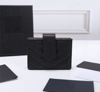 Роскошные дизайнеры классические кошельки сумочки кредитной карты держатель моды мужчины и женщины 607907