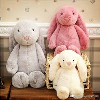 Paskalya tavşanı 12 inç 30 cm peluş dolu oyuncak yaratıcı bebek yumuşak uzun kulak tavşan hayvan doğum günü hediyesi