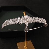 Silver Color Crystal Rhinestone Crown and Tiara Wedding Hair Accessories Bridal Tiaras Hair Crown Wedding Headpiece Women Diadem