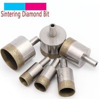 1pc Shank 10mm Sintered Diamond Core Drill Bits 4-45mm Straight Hole Saw Bench For Glass Ceramic Stone Marble Plastic