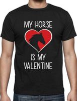 Мужские футболки Моя лошадь Валентина - День святого Валентина подарок для футболки с любовником Смешные пользовательские футболки