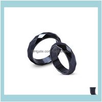 Band Jewelry2021 Faceted Hematite Stone For Women Men Unisex Magnetic Energy Rings Drop Delivery 2021 Xo1Rv