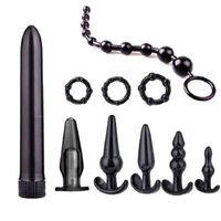 Nexy anal jouets 10 pcs / ensemble débutant Anals Analès Kits Starter Set Sex pour couple Vibration Sensuality Vibrer Beads 1210