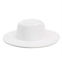 Geniş Ağız Şapkalar Kadınlar Beyaz Fedora Porkpie Şapka Floopy Panama Trilby Cap Sonbahar Kış