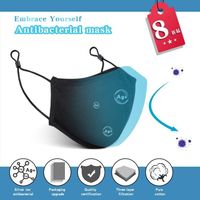Intelligent Silver Ion Antibacterial Mask Pure Cotton Breathable Washable Protective 3WDG720