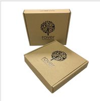 Wrap prezent Hurtownie 1000 sztuk Niestandardowy drukowany skrzynka pocztowa, z recyklingu Kraft Folding Folding Box Logo Odzież