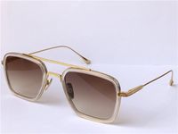 Мода дизайн мужские солнцезащитные очки 006 квадратных кадров Винтаж Popula Style UV 400 Защитные наружные очки с корпусом
