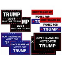 4*6inch Trump 2024 U.S. General Election Car Bumper Flags Stickers House Window Laptop Take America Back Decal Sticker 11 Designs JY0806