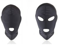 Akkajj macio confortável forma elástica capa sexy brinquedos fetiche olho aberto e blindfold máscaras 2 pacote