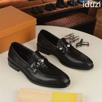 2022 Big Spring Men Velvet Loafers Party Shoes Fashion Embroidered Slippers Genuine Leather Metal Tip Wedding Shoes Men size 38-45
