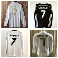 Z Długim rękawem 2013 2014 Real Madrid Soccer Jerseys 2010 2011 2012 13 14 15 16 17 18 Ronaldo Retro Koszule piłkarskie Vintage Isco Maillot Sergio