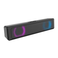 Mini Speakers A4 6W RGB USB Wired Sound Bar For PC Home Thea...