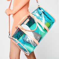 Duffel Bags Travel Duffle Transparent Hombro Moda Casual Designer Bolsos para mujer Mujeres de gran capacidad Totes