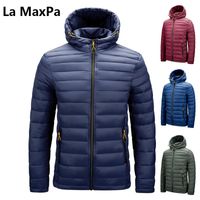 Мужские Parkas Men 2022 зимний бренд теплый водонепроницаемый толстый куртка пальто осень ветрозащитная съемная шляпа тонкий