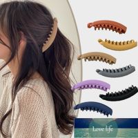 1PC Frosted Banana Hair Clip Clamp Korean Hairpin Ponytail H...