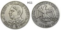 (H11-H20) 독일 5 마크 실버 도금 공예 복사 동전 금속 다이 제조 공장 가격
