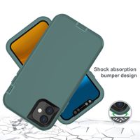 Flüssiger Silikon-Roboter-Telefon-Fälle für iPhone 13 12 11 PRO MAX XS XR SE2 7 8 3 in 1 Multi Color Back Cover