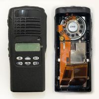 Custodia per alloggi per la sostituzione del walkie talkie per Motorola HT1250 Radio con altoparlante LCD MIC NERO