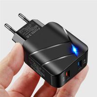 28W luminous QC3. 0+ 2. 1A USB mobile phone charger For iphone ...