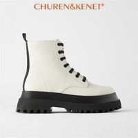 Compre al por mayor Botines De Tacón Grueso Blanco Plataforma de bajo  precio \u0026 de calidad con envío gratuito | Es.DHgate