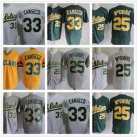 Wholesale Oakland 25 Mark Mcgwire 26 Joe Rudi Oakland 30 Ken Holtzman 33 Jose  Canseco Throwback Baseball Jersey Stitched S-5xl Athletics From  m.