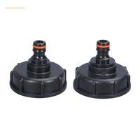 Bathroom Sink Faucets 1 2" 3 4" Female Thread IBC-Tank Adapter Water Hose Male Garden Connector Valve Replacement Dropship