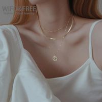 Pendant Necklaces Wild & Free Fashion Stainless Steel Multilayer Necklace Freedom Stacking Exquisite Chain Women Gift For Friends